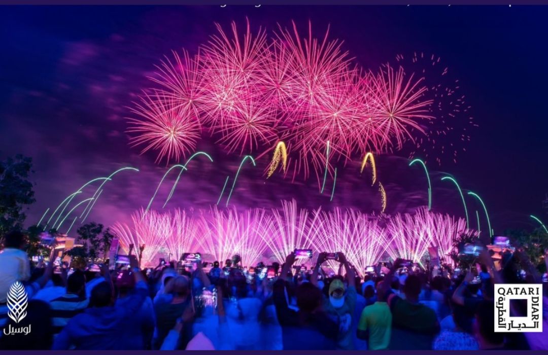 Celebrate 2025 at Lusail Boulevard: Fireworks, Pyrodrones, and Laser Show